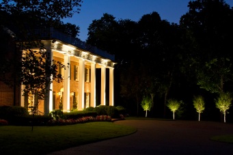 Belle Meade architectural LED lighting and tree lighting by Outdoor Lighting Perspectives of Nashville